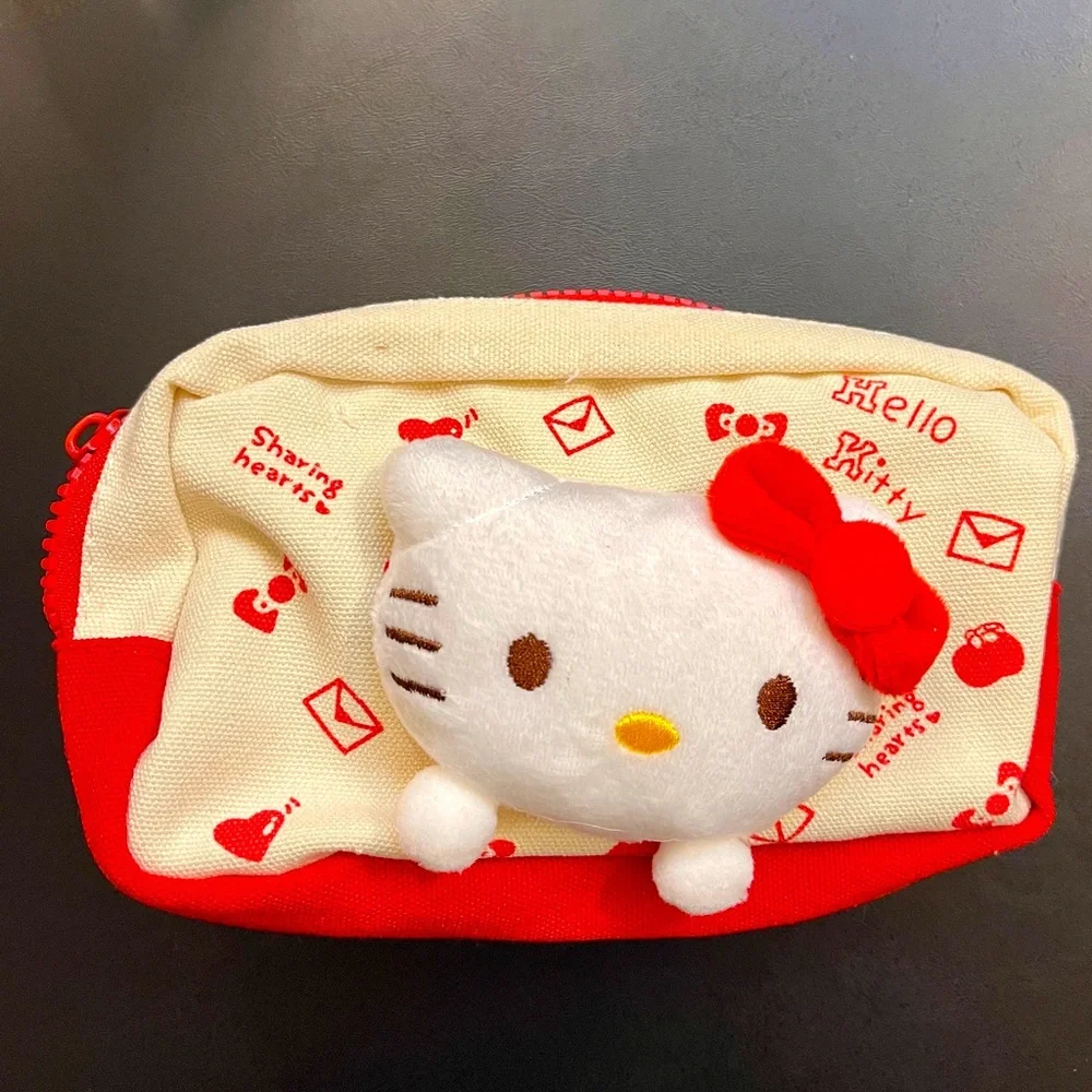 Hello Kitty Red and White Bag with Plush Character